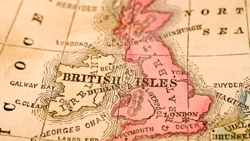 Map of the British Isles